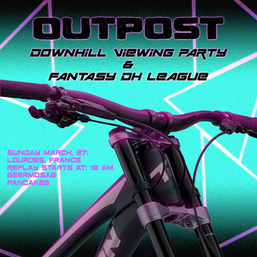 Image of a bike with retro graphics creating an Instagram post for an event at Transition Bicycles. 